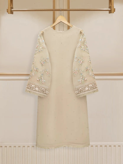 AGHANOOR 2 PIECE PURE ORGANZA EMBROIDERED SUIT