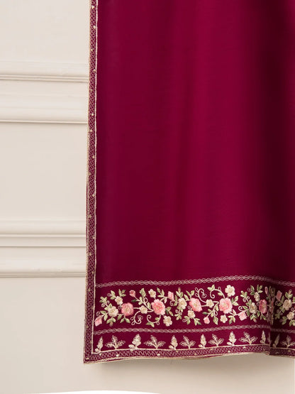 AGHANOOR 2 PIECE PURE COTTON NET EMBROIDERED SUIT