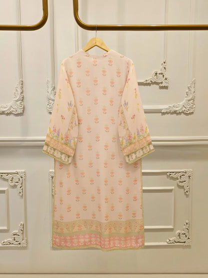 Aghanoor Embroidered Silk Cotton Net 3 Piece