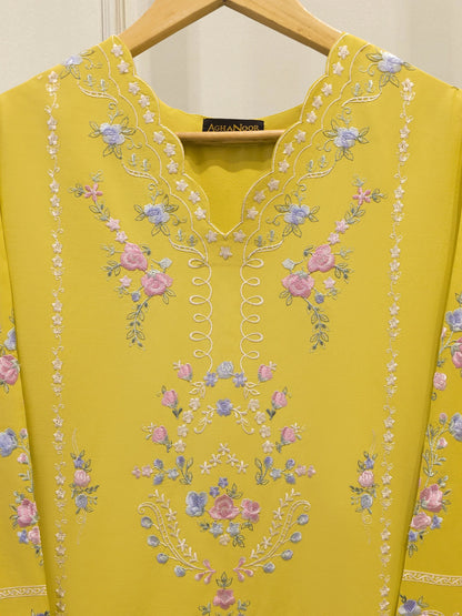 AGHANOOR PIMA COTTON HEAVILY EMBROIDERED SHIRT & PANTS