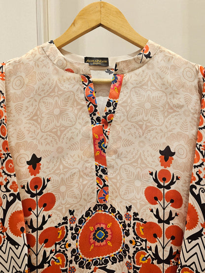 AGHANOOR SILK SHIRT WITH SILK PANT