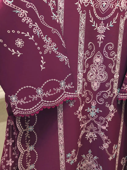AGHANOOR PURE EMB LAWN SHIRT & LAWN DUPATTA