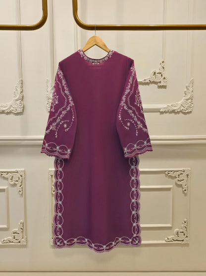 AGHANOOR PURE EMB LAWN SHIRT & LAWN DUPATTA