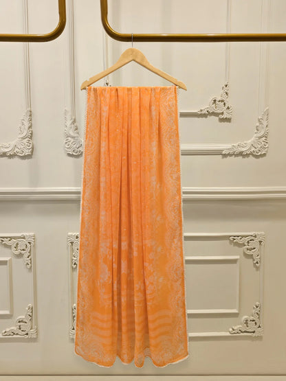 AGHANOOR EMBROIDERED LAWN SHIRT WITH CHIFFON DUPATTA