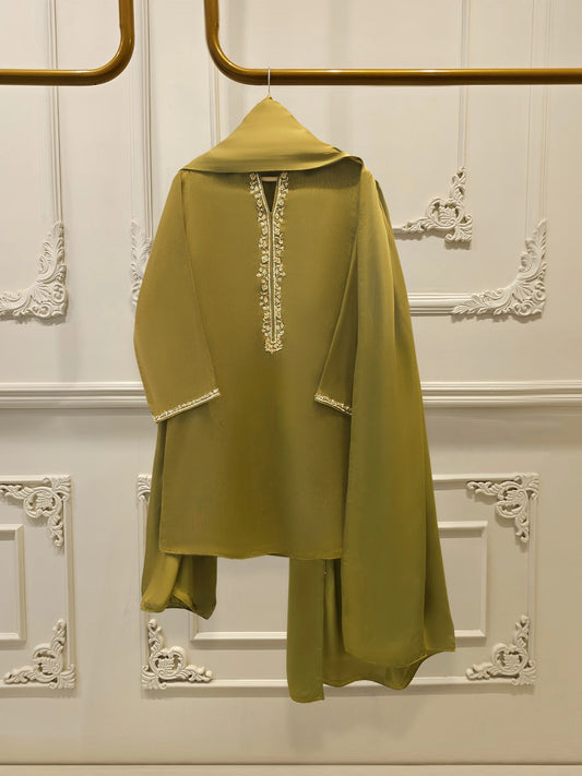 AGHANOOR 3 PIECE COTTON NET SUIT