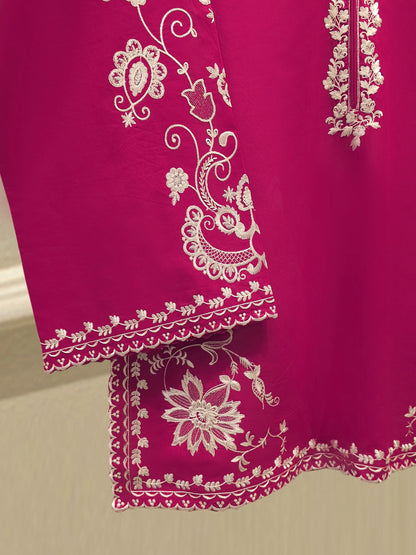 AGHANOOR PURE EMBROIDERED LAWN 3 PIECE SUIT