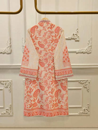 AGHANOOR PURE EMBROIDERED CAMBRIC LAWN SHIRT, PANT & SILK DUPATTA