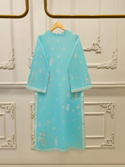 AGHANOOR EMBROIDERED LAWN SHIRT,PANT & CHIFFON DUPATTA