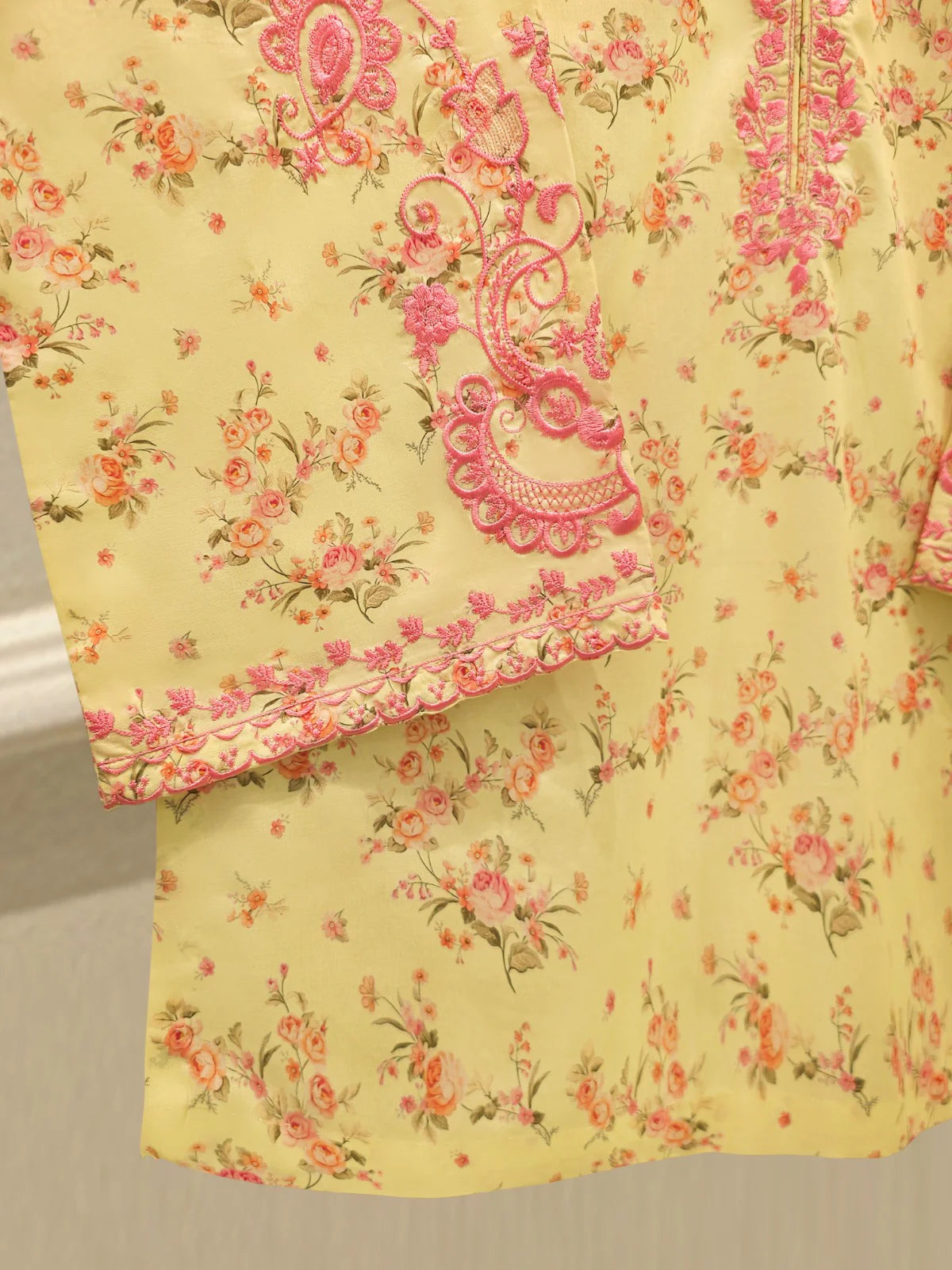 AGHANOOR EMB CHIKANKARI LAWN SHIRT