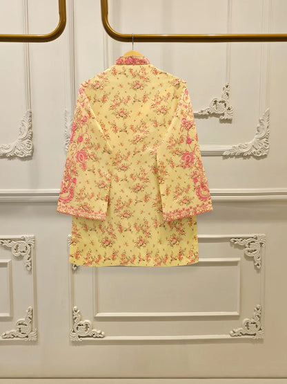 AGHANOOR EMB CHIKANKARI LAWN SHIRT