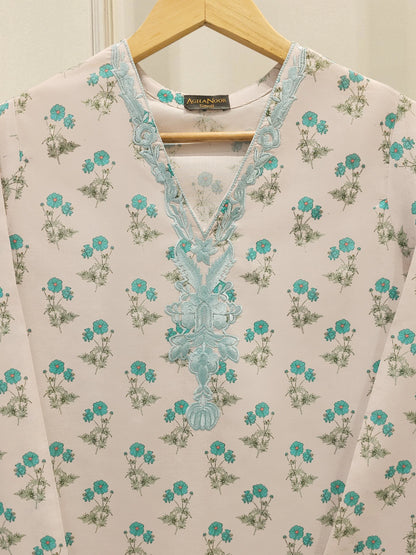 AGHANOOR EMBROIDERED LAWN SHIRT