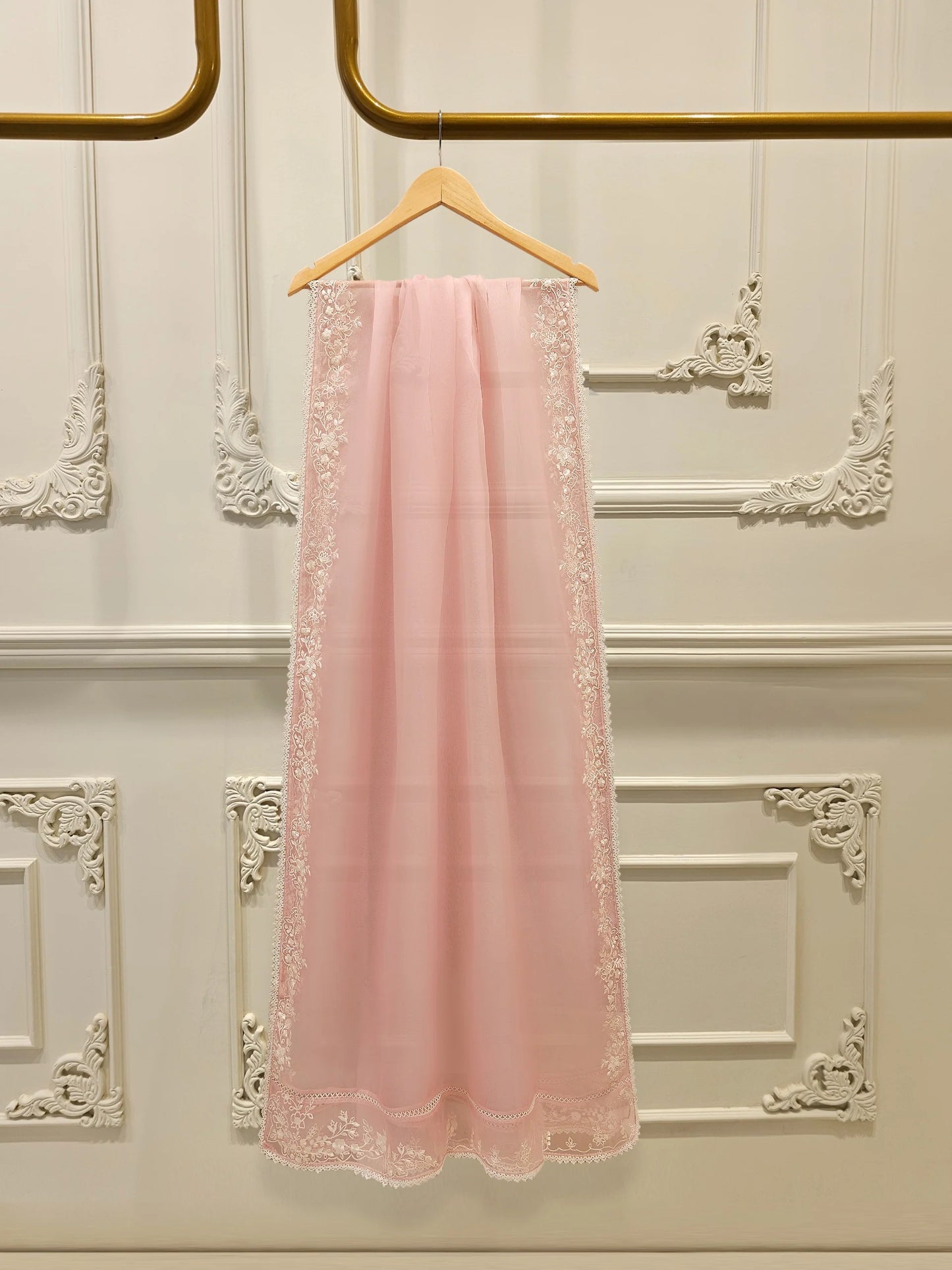 Aghanoor Heavily Embroidered Organza 3 Piece Suit