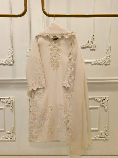 Aghanoor Embroidered Luxury Khaadi Silk 2 Piece