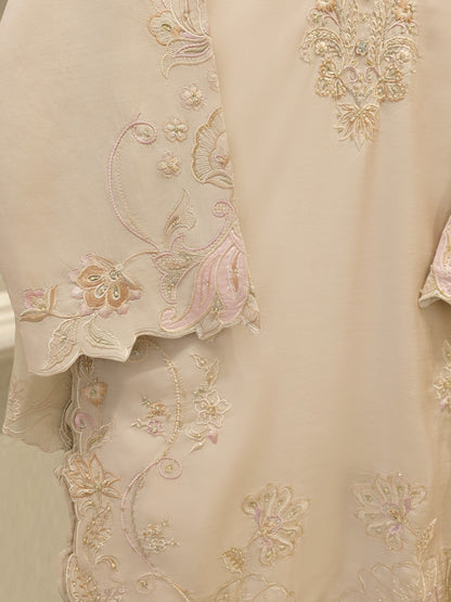 Aghanoor Embroidered Luxury Khaadi Silk 2 Piece