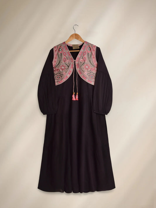 NOOR by AGHANOOR EMBROIDERED LAWN SHIRT with KOTI