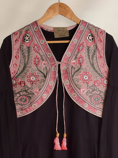 NOOR by AGHANOOR EMBROIDERED LAWN SHIRT with KOTI
