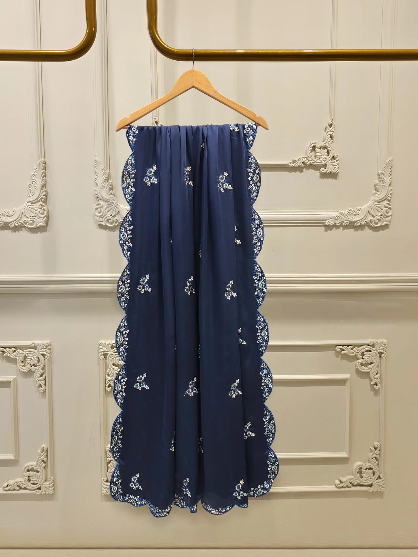 Aghanoor Velvet Embroidered 3 Piece Suit