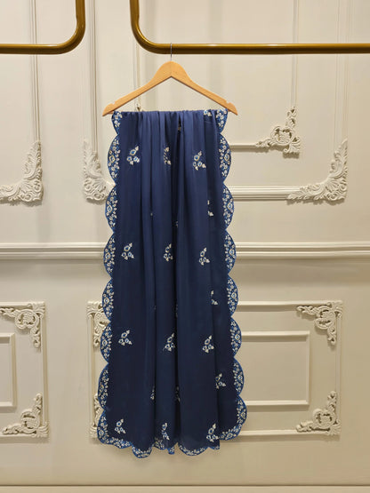 Aghanoor Velvet Embroidered 3 Piece Suit