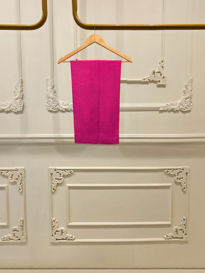 Aghanoor Embroidered Hot Pink Organza Shirt & Silk Trousers