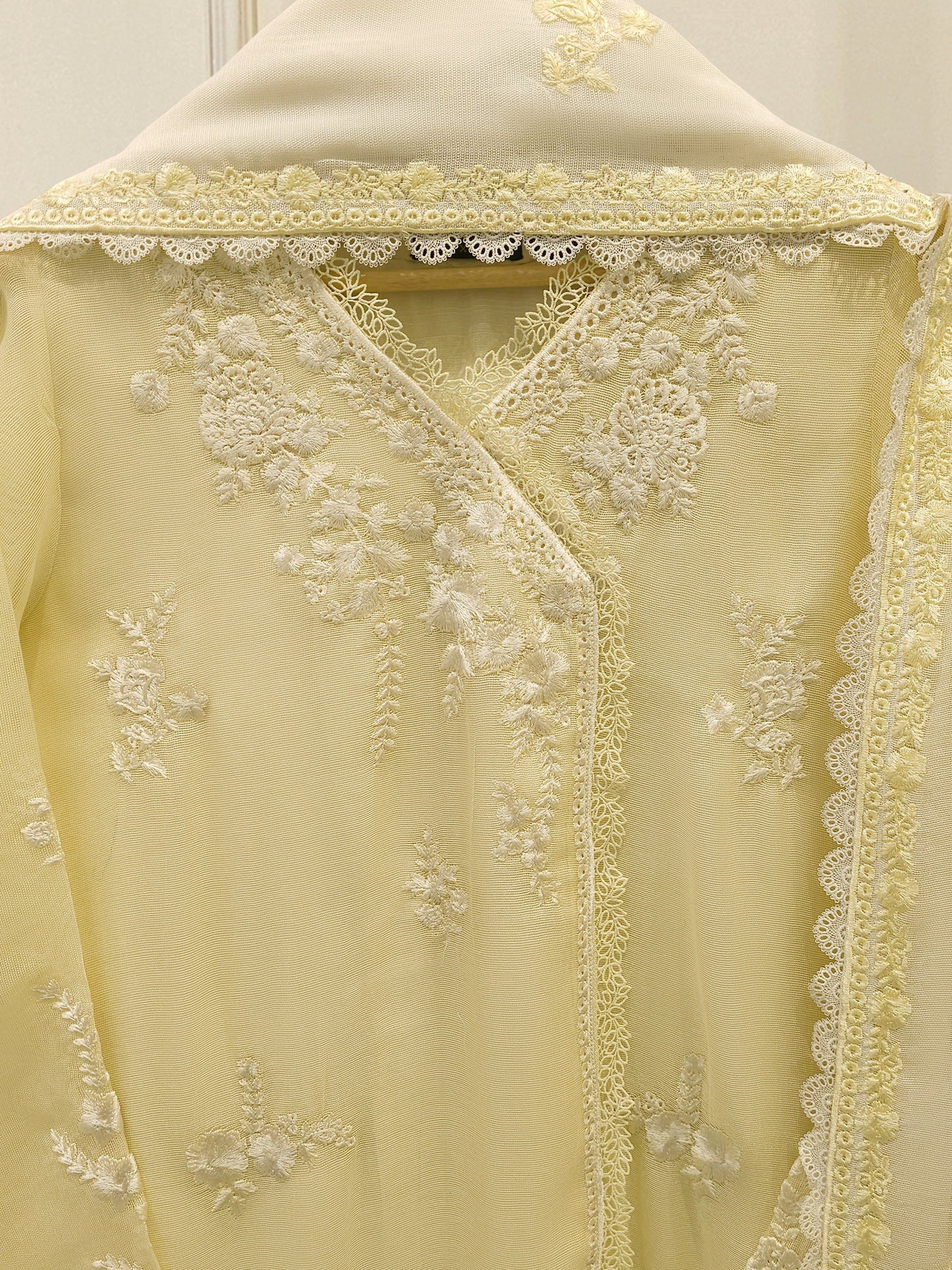 Aghanoor Embroidered Cotton Net 3 Piece Suit