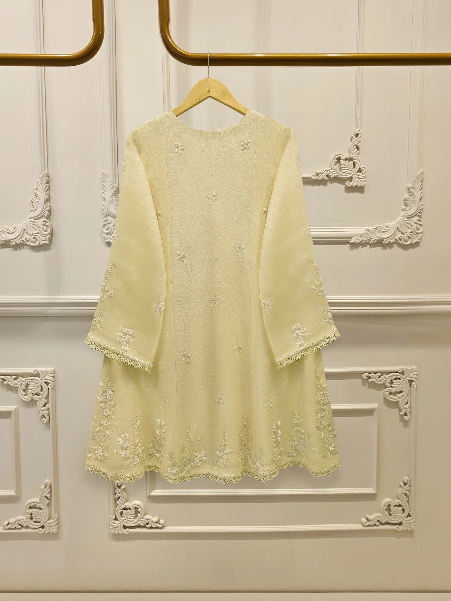 Aghanoor Embroidered Cotton Net 3 Piece Suit