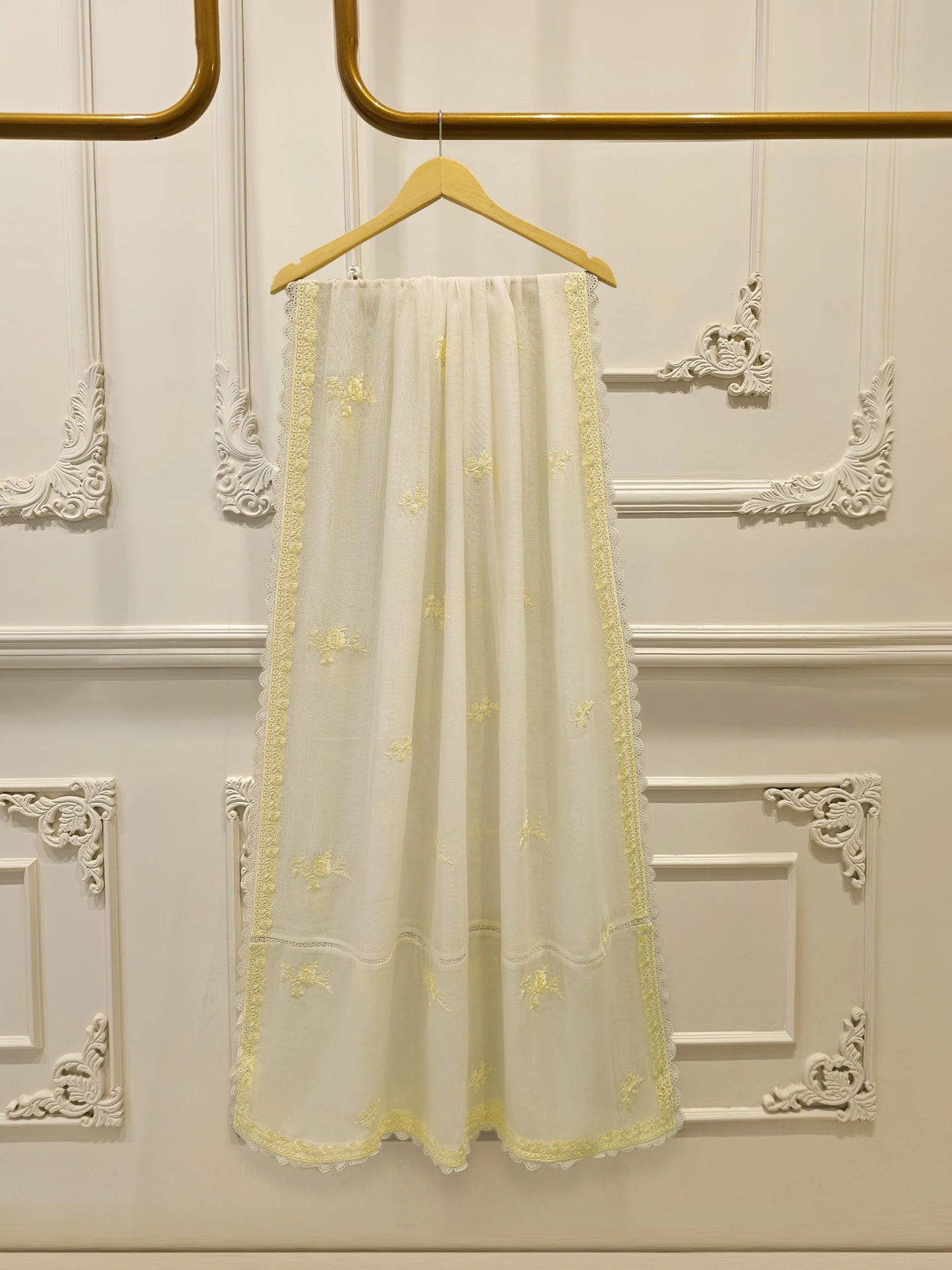 Aghanoor Embroidered Cotton Net 3 Piece Suit