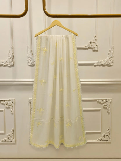 Aghanoor Embroidered Cotton Net 3 Piece Suit