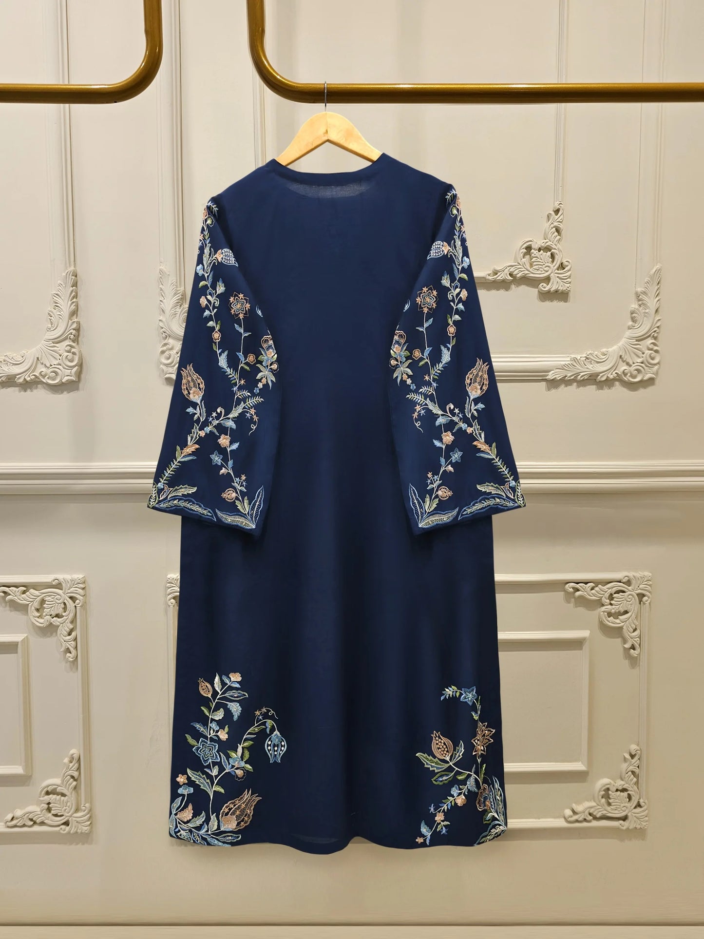 Aghanoor Heavily Embroidered Kkaadi Silk 3 Piece Suit