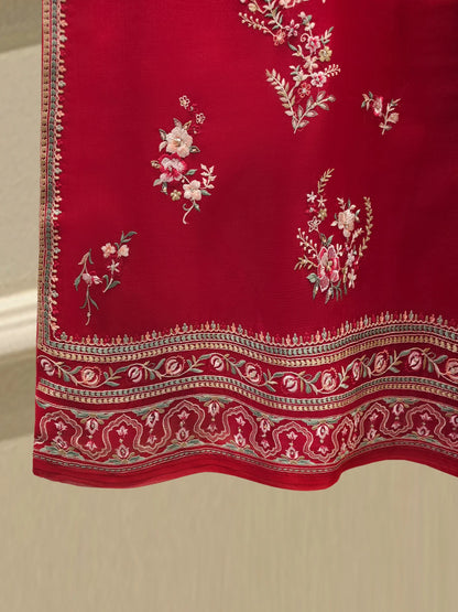 Aghanoor Heavily Embroidered Organza 3 Piece
