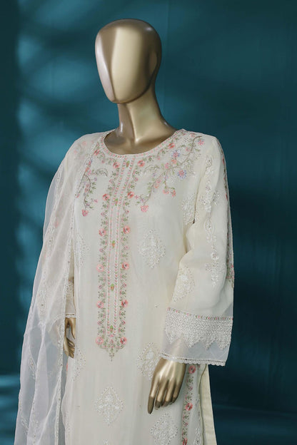 Bin Saeed Stitched Embroidered Chiffon 3 Piece