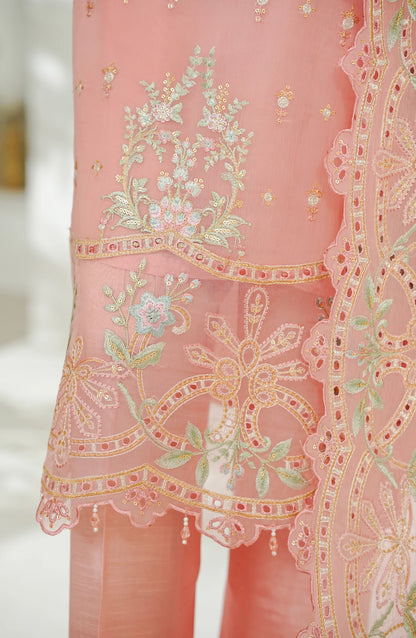 Amna Khadija Embroidered Chiffon Pret-Festive Collection-Pink