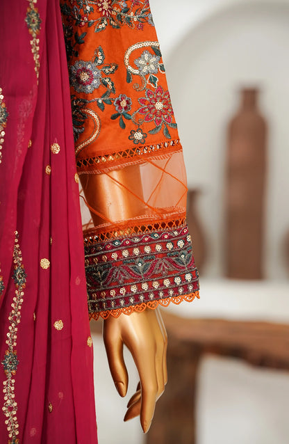 Amna Khadija Embroidered Chiffon Pret-Festive Collection-Orange