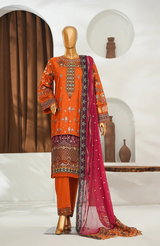 Amna Khadija Embroidered Chiffon Pret-Festive Collection-Orange