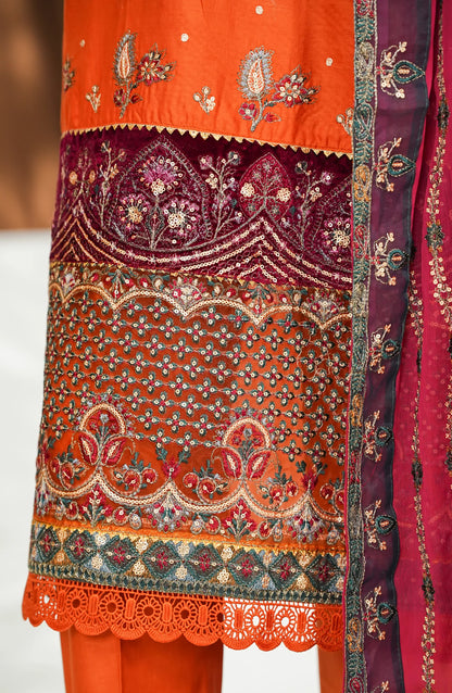 Amna Khadija Embroidered Chiffon Pret-Festive Collection-Orange