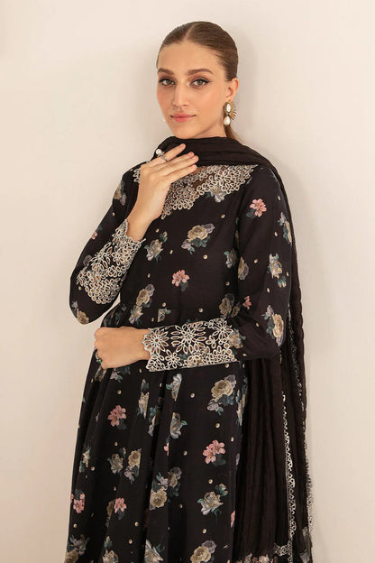 Baroque Luxury Lawn Embroidered 3 Piece Suit (Frock Style)
