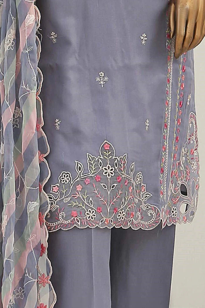 Bin Saeed Embroidered Marina 3 Piece Suit