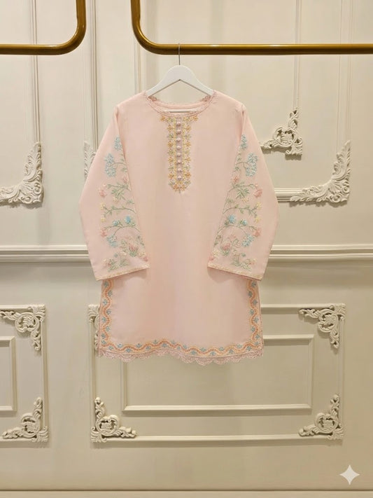AGHANOOR PIMA COTTON LAWN EMBROIDERED SHIRT