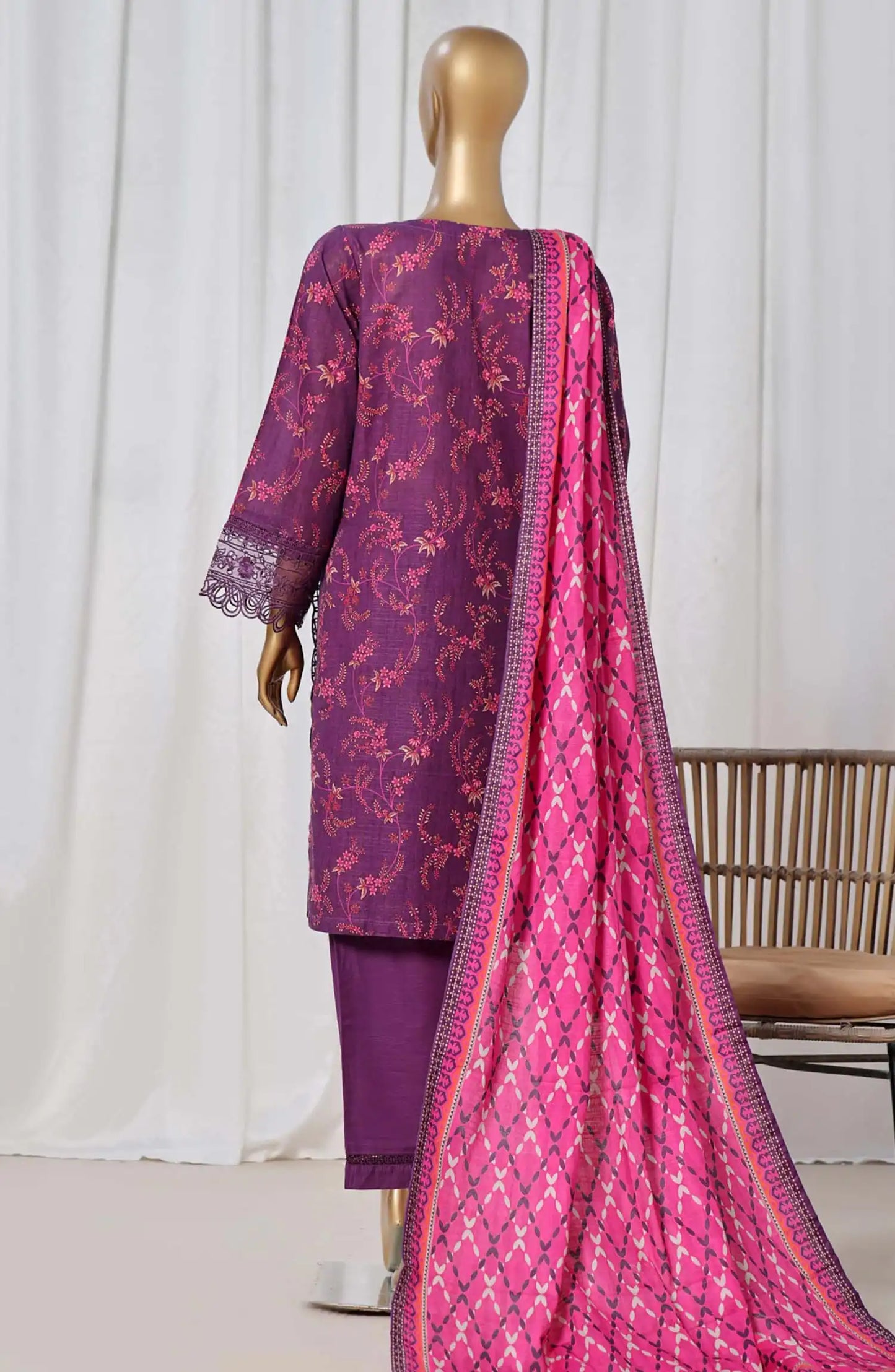 Sada Bahar Embroidered Khaddar 3 Piece