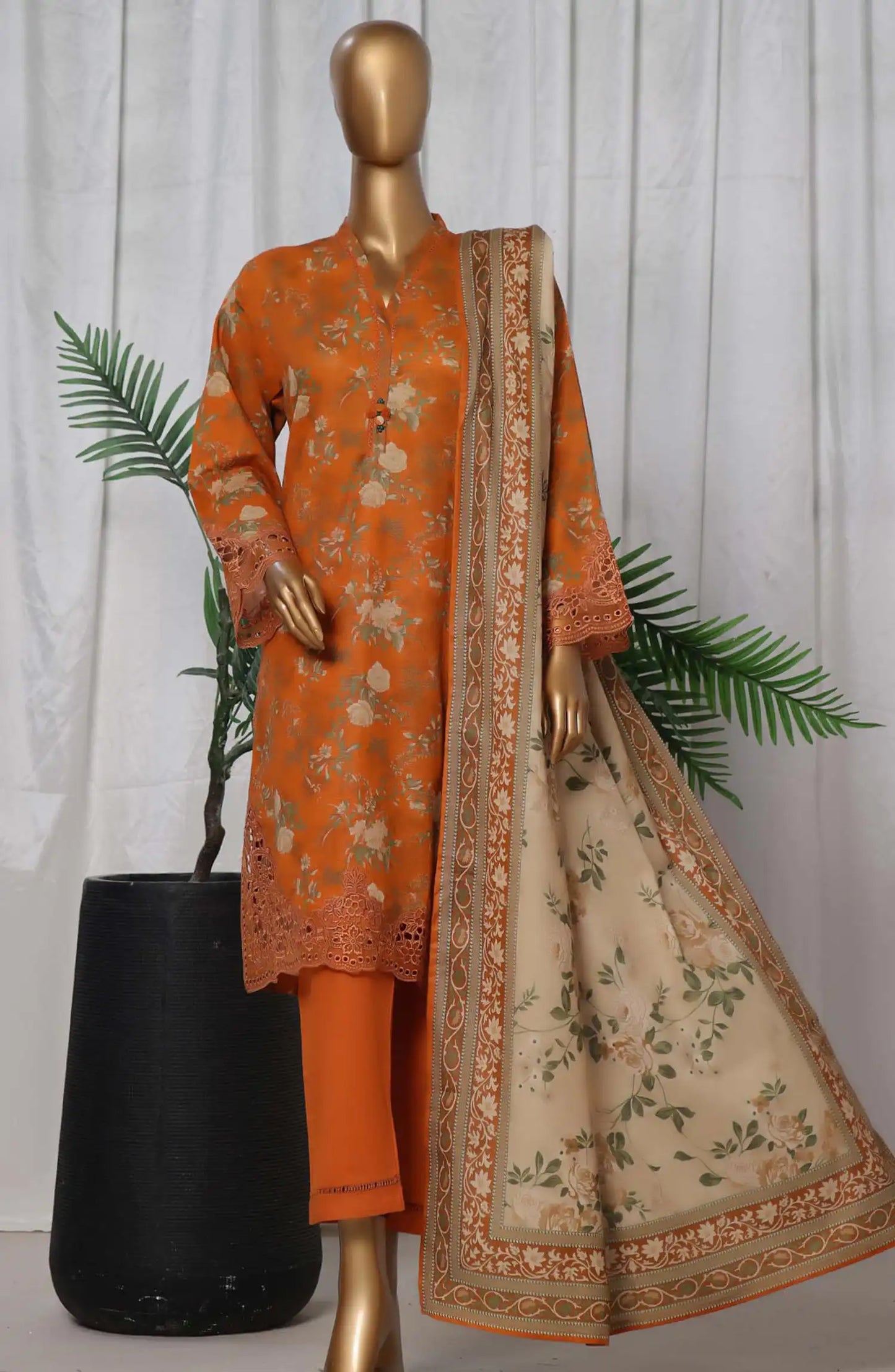 Sada Bahar Embroidered Khaddar 3 Piece