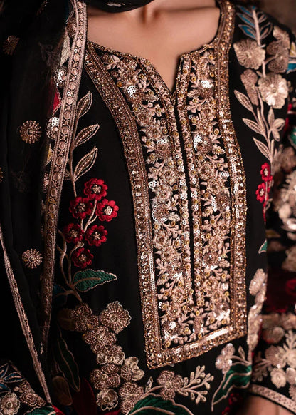 Haseens Mehnaaz Embroidered Chiffon 3 piece Suit