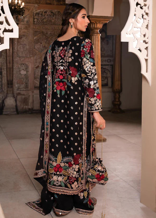 Haseens Mehnaaz Embroidered Chiffon 3 piece Suit