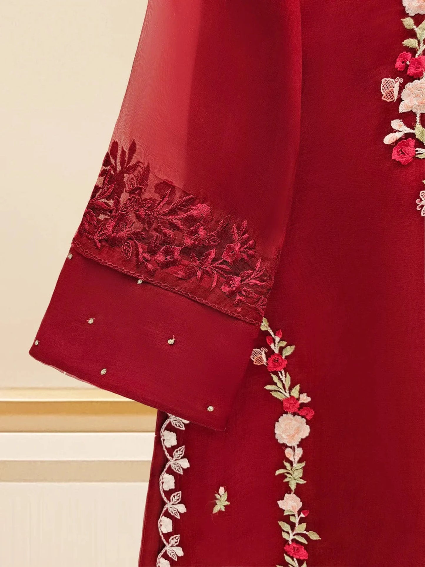 AGHANOOR ORGANZA EMBROIDERED SHIRT & PANT