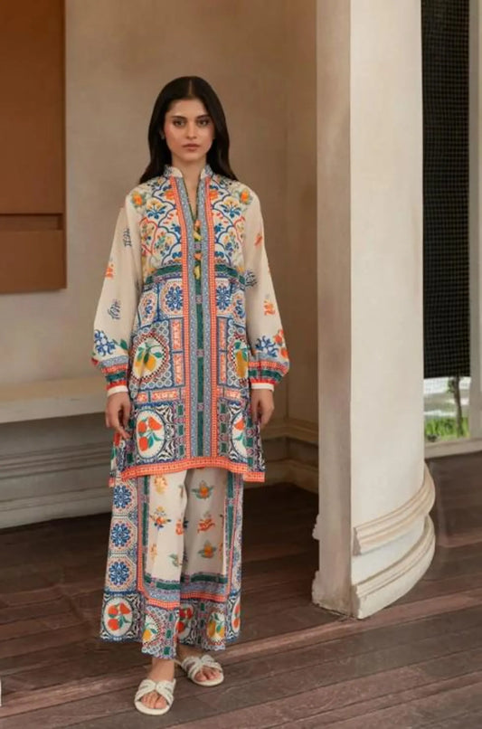 AGHANOOR CHARMEUSE SILK CO-ORD SET
