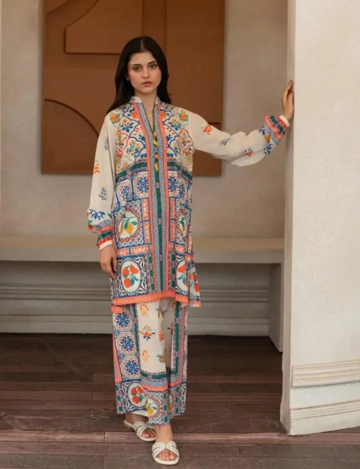 AGHANOOR CHARMEUSE SILK CO-ORD SET