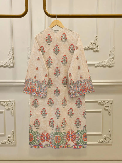 AGHANOOR PURE EMBROIDERED LAWN SHIRT, PANT & SILK DUPATTA