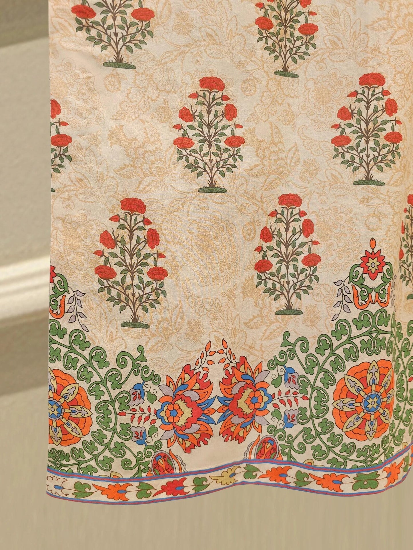 AGHANOOR PURE EMBROIDERED LAWN SHIRT, PANT & SILK DUPATTA