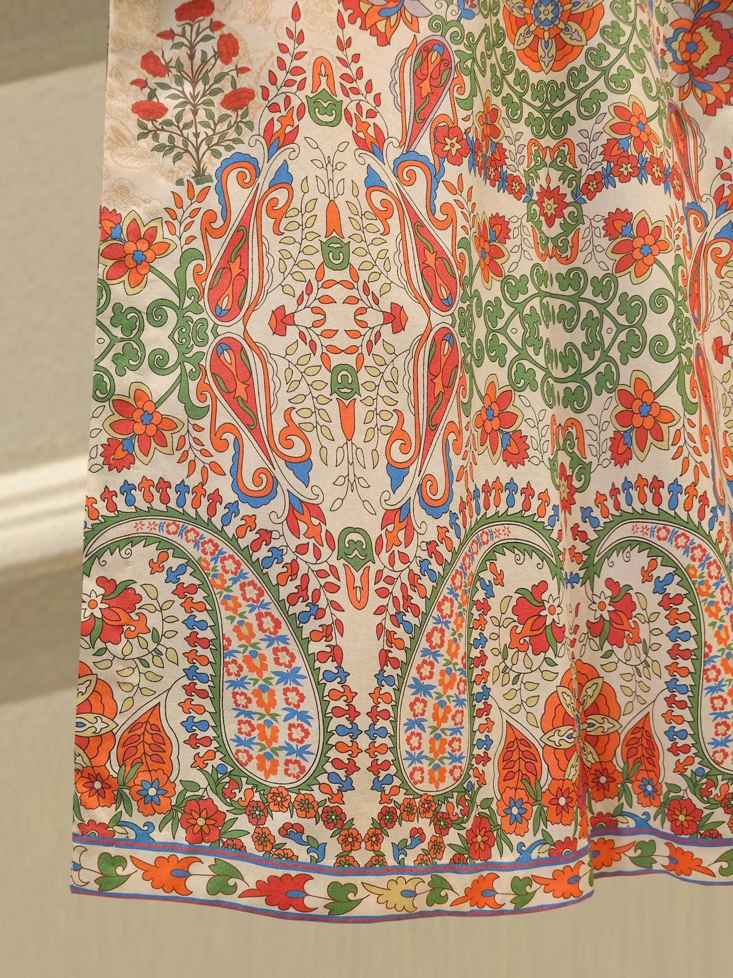 AGHANOOR PURE EMBROIDERED LAWN SHIRT, PANT & SILK DUPATTA