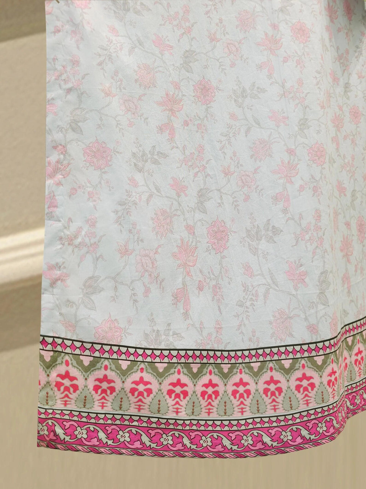 AGHANOOR EMBROIDERED LAWN SHIRT WITH CHIFFON DUPATTA