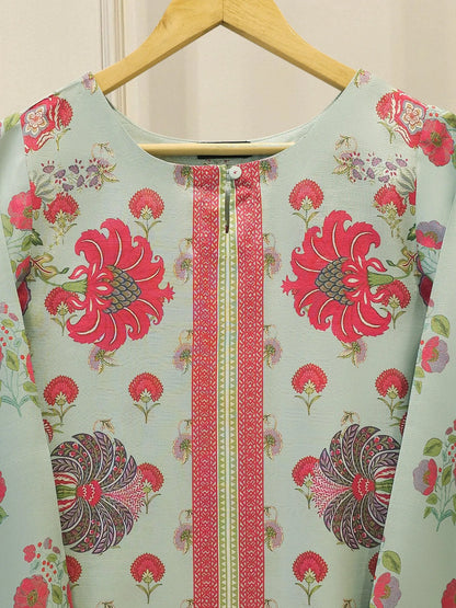 AGHANOOR SILK PRINTED SHIRT WITH SILK PANT