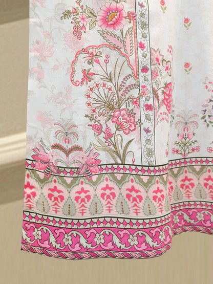 AGHANOOR EMBROIDERED LAWN SHIRT WITH CHIFFON DUPATTA